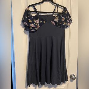 Cold shoulder A-line Dress